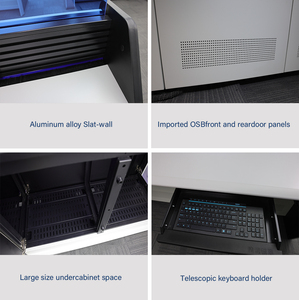 Cao cấp Led an ninh trung tâm chỉ huy Màn hình giao diện điều khiển bàn tùy chỉnh phòng điều khiển đồ nội thất cho văn phòng sử Dụng Nhân Viên Máy Trạm - Product Image 4