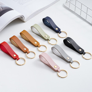 Pd020 <span class=keywords><strong>New</strong></span> arrivals vòng chìa khóa chất lượng cao Keychain PU da <span class=keywords><strong>Keyring</strong></span> gặp - Product Image 4