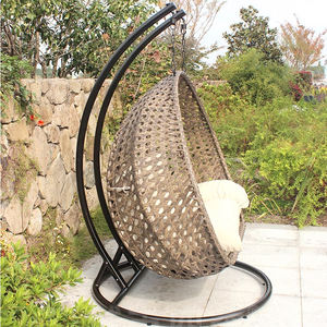 Mobili da esterno in metallo giardino nido d'uccello sedia doppia <span class=keywords><strong>altalena</strong></span> giardino terrazza - Product Image 5