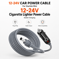 Kabel Daya Pemantik Rokok Mobil 12-24V untuk Starlink Mini DC Plug Power Cord Output Stabil Plug and Play OEM ODM