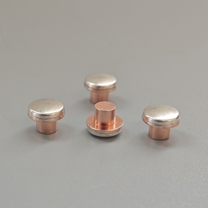 Pointes de contact en tungstène bimétallique argent AgW40 à base de cuivre pour rivets de contact électriques de dimension personnalisée pour avertisseurs sonores - Product Image 2