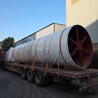 Four rotatif à céramique Honeke robuste à commande PLC avec boîte de vitesses à roulements 3.5*25m-2.95*35m |   Ligne de production de ciment de 250 à 300 TPD |