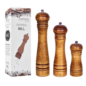 Holz flasche Salz-und Pfeffermühle Set Küchen gewürz Salz-und Pfeffermühle Holz für den Küchen gebrauch