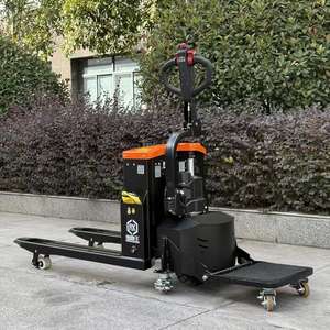 Fußpedal-Voll-Elektro-Hubwagen Stehend Angepasstes Frachtausrüstung für Innen- und Außenbereich Lagerhaus-Warentransporter - Product Image 1