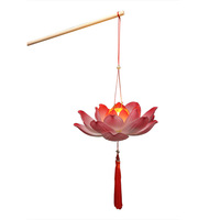 Hand laterne Retro-Stil Handheld Lotus Lampe-Chinesische Art Foto Prop Handheld Lotus Lampe Frühlings fest Dekoration