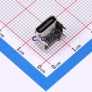 HC-TYPE-C-16P-032B USB Connector SMD Connector ( Connector Type: Type-C )( Gender: Female )( Mounting Type: Horizontal Mount ) - Product Image 1