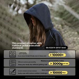 Biểu Tượng Tùy Chỉnh Đầy Đủ Cơ Thể Mưa Áo Khoác Xe Đạp Xe Máy Người Đi Poncho Kích Thước Lớp Phủ PVC Áo Mưa Không Thấm Nước Câu Cá Đi Bộ Đường Dài Ngoài Trời - Product Image 5