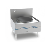 Cuisinière à gaz professionnelle à anneau unique de haute qualité avec équipement de cuisine commerciale à station de wok unique