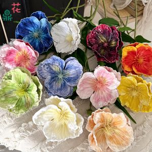 Fleur de pivoine en soie, tige unique, fleur artificielle pour décoration de mariage, présentation d'hôtel - Product Image 1