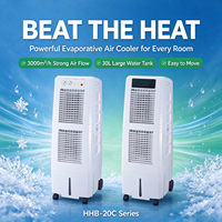 AC Evaporatif Mini Ringan 120w 3000m3/jam untuk Penggunaan Rumah Tangga di Dalam Ruangan, Portabel, dan Mobile