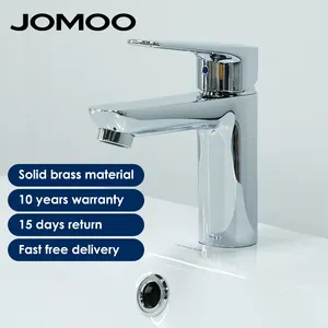 JOMOO Bathroom Basin Faucet Mixer Tap Sink Faucet Single Lever Cold Bathroom Faucet Deck Mounted Lavatory Chrome Sink Tap