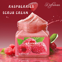 Vente en gros de marque privée personnalisée gommage visage à la framboise soins du corps gommage pour la peau du visage gommage exfoliant blanchissant