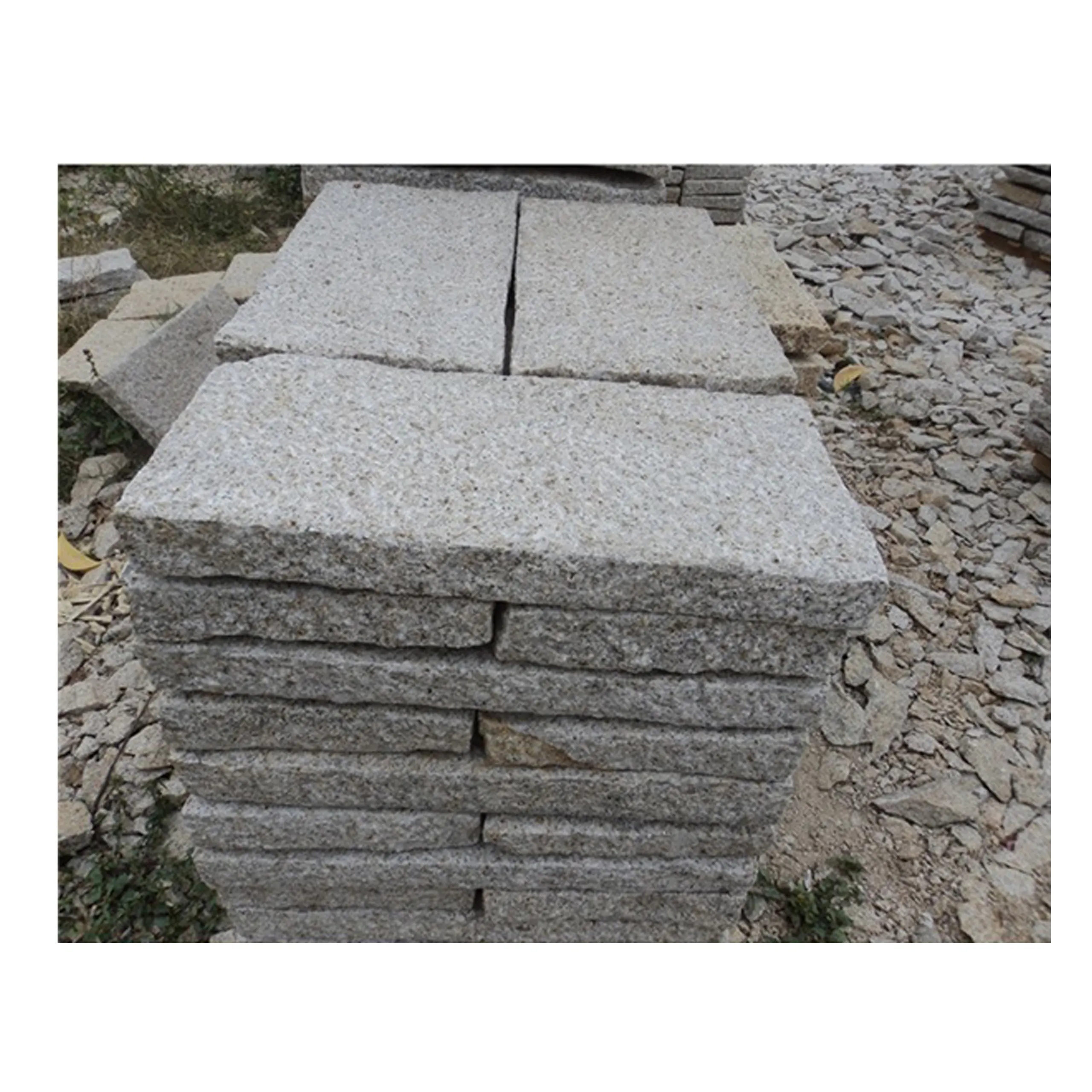 G682 Granite Stone With 6 Surfaces Split Granite