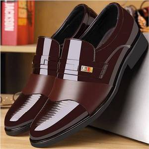 Zapatos de vestir clásicos de cuero PU para <span class=keywords><strong>hombre</strong></span>, estilo OEM, <span class=keywords><strong>con</strong></span> malla, ideales para reuniones de negocios. - Product Image 5