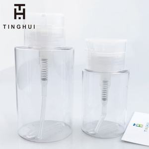 150ml 200ml 300ml Nail Polish <b>Remover</b> <b>Makeup</b> <b>Remover</b> Acetone Pump Clear Cosmetic Bottle Push Down Dispenser Pump Bottles - Product Image 1