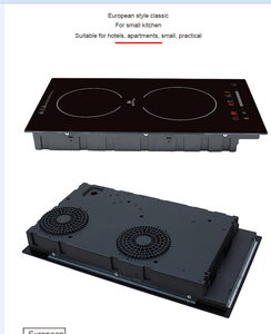 Table de cuisson à <span class=keywords><strong>induction</strong></span> encastrable double foyer <span class=keywords><strong>avec</strong></span> technologie Inverter, deux plaques de cuisson à <span class=keywords><strong>induction</strong></span> en cristal 29*52cm, étanche, cuisson rapide - Product Image 6