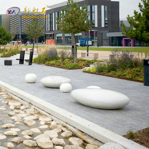 Nuevo Banco de Piedra Mágica para Exteriores, Silla de Ocio GRC para Centros Comerciales e Ingeniería Paisajística - Product Image 3