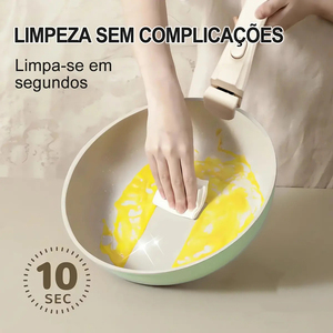 Juego de Ollas y Sartenes Modernas de Cerámica con Revestimiento de Mármol, Tapas de Vidrio, Asas de Baquelita, Antiadherentes, de Aluminio, Compatibles con Inducción, 6 Piezas - Product Image 4