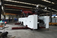 Superstructure de dépanneuse rotative professionnelle 50T avec flèche à 3 sections et deux treuils de 25 tonnes pour le dépannage lourd - En promotion