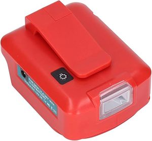 Usb Battery Adapter cho mil điện 18 V Hệ thống loại C chuyển đổi với 200LM LED làm việc vành đai ánh sáng Clip & DC 12 V cho điện thoại - Product Image 2