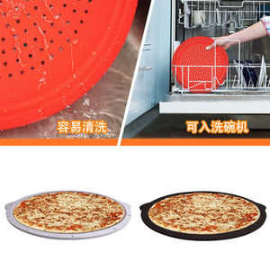 Molde de silicona para pizza perforado, antiadherente, apto para horno y lavavajillas, para hornear pizza - Product Image 1