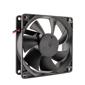 OEM ucuz DC 12V 24V PC Fan rulman yüksek hızlı 8025mm hayranları ve soğutma sunucu için bilgisayar CPU GPU sunucu soğutucu yüksek kalite
