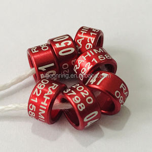 Hoge Kwaliteit Rechte Aluminium Vogel Ringen Kanarie Been Ringen Papegaai Ringen - Product Image 3