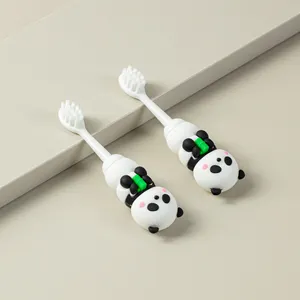 New Arrival Personalized Customized Cartoon Panda Dundun Soft Hair Toothbrush For Children