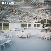Tente de réception pour 500 personnes, magnifique, imperméable, résistante au vent, pour mariage, cérémonie, événements, avec décoration