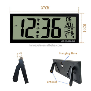 <span class=keywords><strong>Horloge</strong></span> <span class=keywords><strong>murale</strong></span> numérique Horloges de bureau à piles <span class=keywords><strong>avec</strong></span> température <span class=keywords><strong>et</strong></span> <span class=keywords><strong>date</strong></span> Grand affichage Calendrier numérique Réveil pour personnes âgées - Product Image 6
