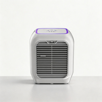 Ventilateur Rafraîchissant Portable Tendance Mini Climatiseur Humidificateur à Brume avec Réservoir d'Eau et Lumière d'Ambiance Colorée