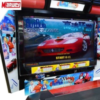 Marwey Machine de Jeu d'Arcade Vidéo Électronique de Course Automobile à Monnayeur à Prix Réduit pour Centre de Jeux