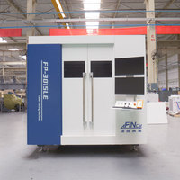 Machines de découpe laser à fibre fermées FIN 2000W 3000W CNC pour acier inoxydable, acier au carbone, 6000W 3015 4020, pour tôles et acier