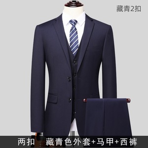 Nuovo Completo Professionale da Uomo 2026: Giacca e Pantaloni Formali a Due Bottoni in Nero, Blu Navy e <span class=keywords><strong>Grigio</strong></span> - Product Image 3