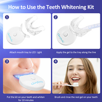 Sistema Completo de Blanqueamiento Dental en Casa con Luz Aceleradora LED y Set de Gel Blanqueador