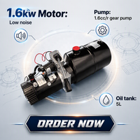 Mayroth Fabrication OEM – Mini groupe hydraulique 12V 24V 1,5KW pour gerbeur semi-électrique, unité de puissance à pompe hydraulique mini 5L
