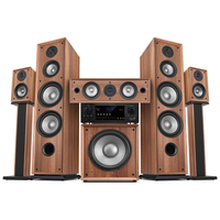 Système Home Cinéma 5.1 en Bois avec Son Surround et Fonction Karaoké - Offre Spéciale