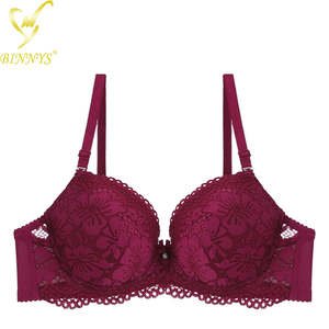 Binnys venta al por mayor Floral Womens <span class=keywords><strong>Brallette</strong></span> alta calidad Nylon C Copa señoras ropa interior Sexy Lencería encaje Underwire Soutien Gorge - Product Image 1
