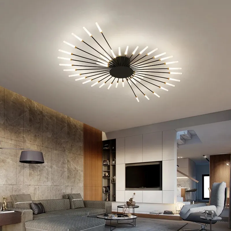 नॉर्डिक शैली प्रकाश लक्जरी झूमर घर सजावटी कला डिजाइन के लिए एलईडी छत प्रकाश कमरे में रहने वाले बेडरूम प्रकाश फिक्स्चर