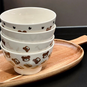 Tazón de Cerámica Shangen con Diseño de Osito, para Arroz, Avena o Yogur, Apto para Microondas, para Adultos, Especialmente Bonito - Product Image 2