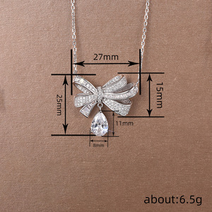 Collar con colgante de gota de agua para mujer, joyería sencilla y moderna, regalo para uso diario - Product Image 4
