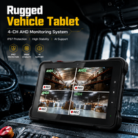 Nouvelle tablette industrielle robuste 10 pouces pour véhicule, Android 9.0, entrée caméra AHD 4 canaux, IA ADAS DMS, 1000 Nits, lisible en plein soleil, PC industriel pour flotte, ROHS