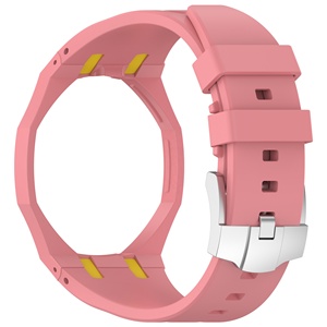Correa de Silicona Integrada Estilo Savonnette de Lionorm para AP -Swatch Royal Pop 3 O'clock Crown, Correa de Repuesto Impermeable para Reloj - Product Image 6