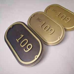 Biển Báo Báo Hiệu Nhà Sản Xuất Biển Số Sàn Bằng Đồng Tùy Chỉnh Biển Số Phòng Và Tên Phòng Khách Sạn Bằng Nhôm 3D - Product Image 3