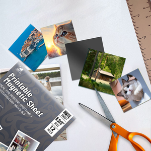 Tùy chỉnh cao su tủ lạnh nam châm 297x210x0.5 mét có thể in A4 mềm tự trở lại dính <span class=keywords><strong>PVC</strong></span> tấm từ giấy cho hàng thủ công - Product Image 3