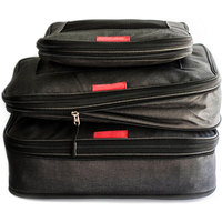 Ensemble de sacs de rangement de voyage, 3 cubes de compression de haute qualité avec fenêtre transparente