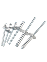 DIN personnalisé sans nickel grande bride plate tête ronde extrémité ouverte rivet pop rivet corps en acier mandrin rivets aveugles