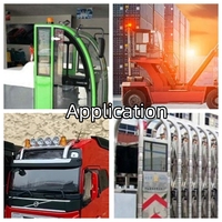 Feu de signalisation d'urgence solaire à économie d'énergie pour voiture, avec mode stroboscopique et structure de conception pour la sécurité routière