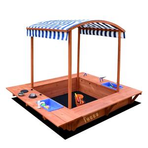 Bac à sable <span class=keywords><strong>en</strong></span> <span class=keywords><strong>bois</strong></span> <span class=keywords><strong>en</strong></span> gros avec auvent et éviers <span class=keywords><strong>de</strong></span> jeu, ensemble <span class=keywords><strong>de</strong></span> jeu extérieur pour enfants avec bancs pour <span class=keywords><strong>jardin</strong></span> et cour arrière - Product Image 1