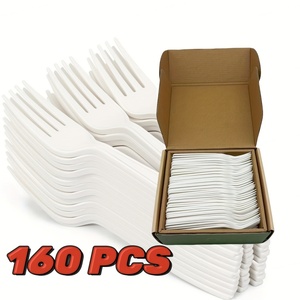 Vaisselle jetable écologique compostable, vaisselle écologique 100% biodégradable, couverts cuillère - Product Image 3